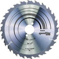 Пильный диск Bosch Speedline Wood 190х30 мм 24T (2608640801)