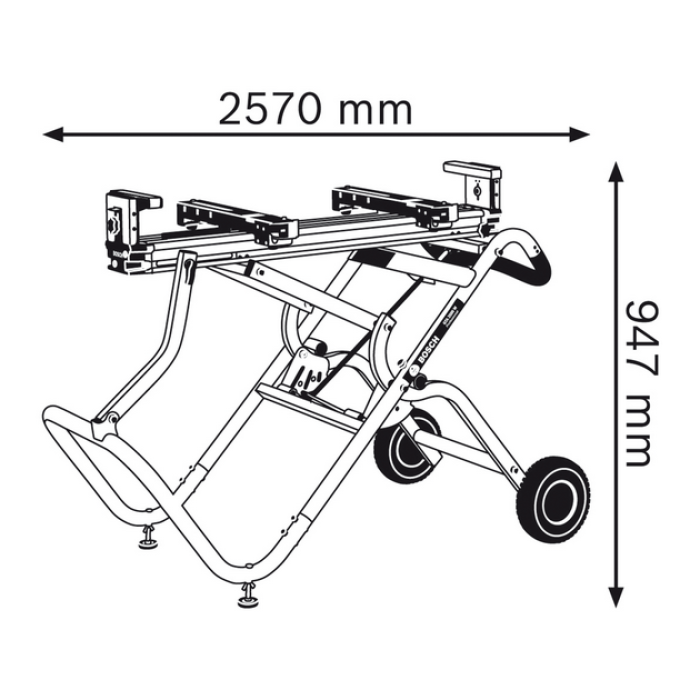 Робочий стіл Bosch GTA 2500 W Professional (0601B12100)