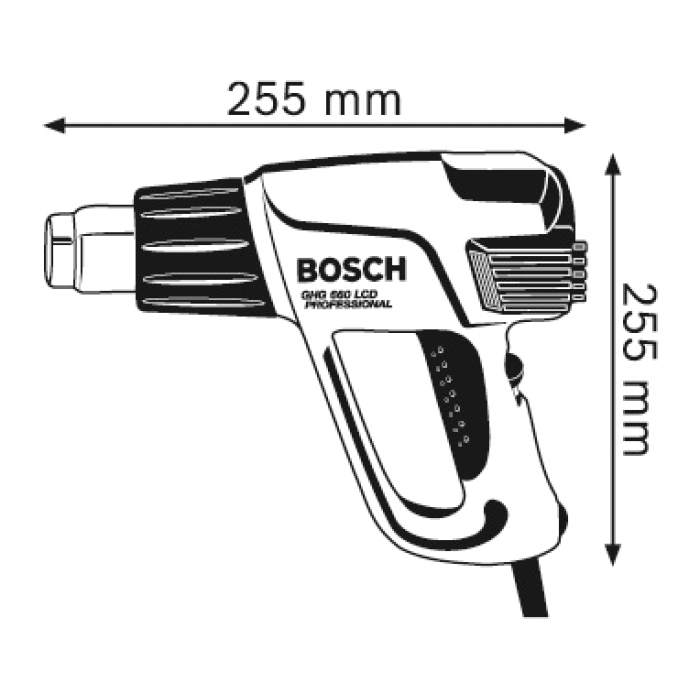 Фен технічний Bosch GHG 660 LCD Professional (0601944703)