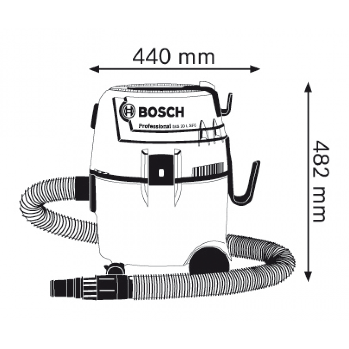 Пылесос строительный для влажного/сухого мусора Bosch GAS 20 L SFC Professional