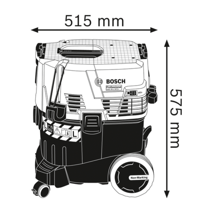 Пылесос строительный для влажного/сухого мусора Bosch GAS 35 L SFC+ Professional