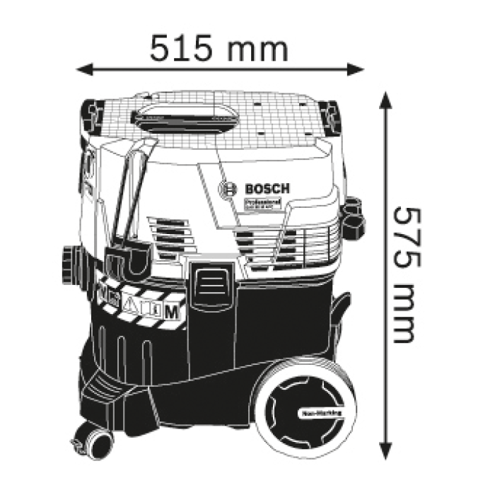 Пылесос строительный для влажного/сухого мусора Bosch GAS 35 M AFC Professional