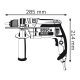 Дриль ударний Bosch GSB 16 RE Professional з БЗП (060114E500)