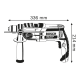 Дриль ударний Bosch GSB 19-2 RE Professional (060117B500) з БЗП