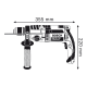 Дриль ударний Bosch GSB 21-2 RE Professional (060119C600) ЗВП