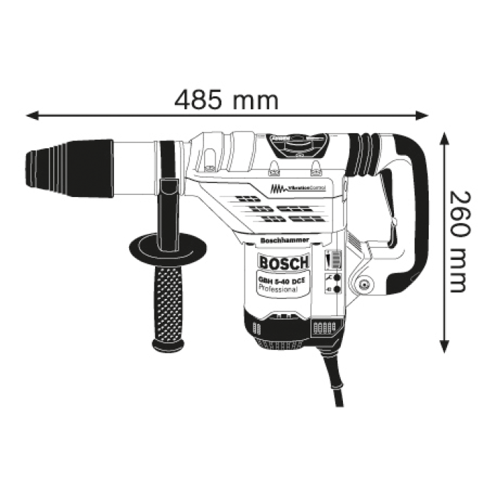 Перфоратор Bosch GBH 5-40 DCE Professional (0611264000)