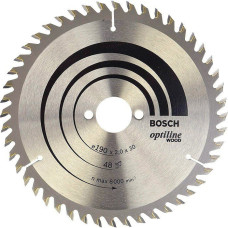 Пильный диск по дереву Bosch Optiline Wood 190 мм, 48 зубов (2608641186)