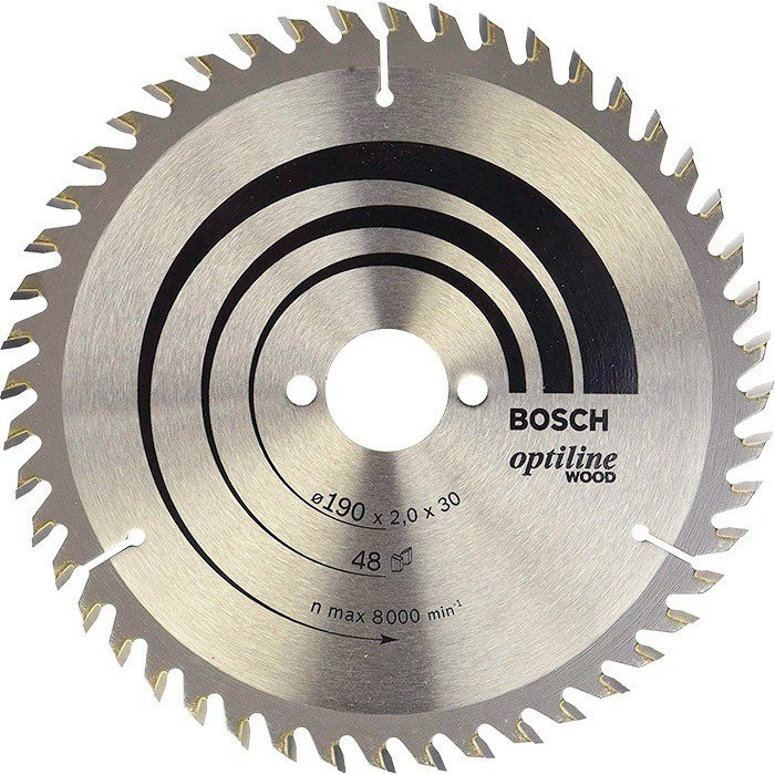 Пильный диск по дереву Bosch Optiline Wood 190 мм, 48 зубов (2608641186)