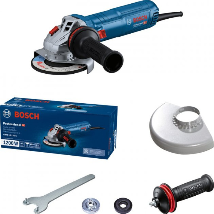 Кутова шліфувальна машина (болгарка) Bosch GWS 12-125 S (06013A6020)
