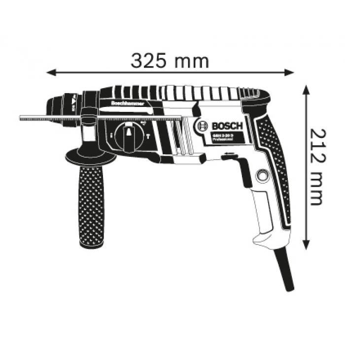 Перфоратор Bosch GBH 2-20 D Professional (061125A400)