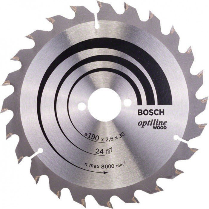 Пильный диск по дереву Bosch Optiline Wood 190×30, 24 ATB (2608640615)