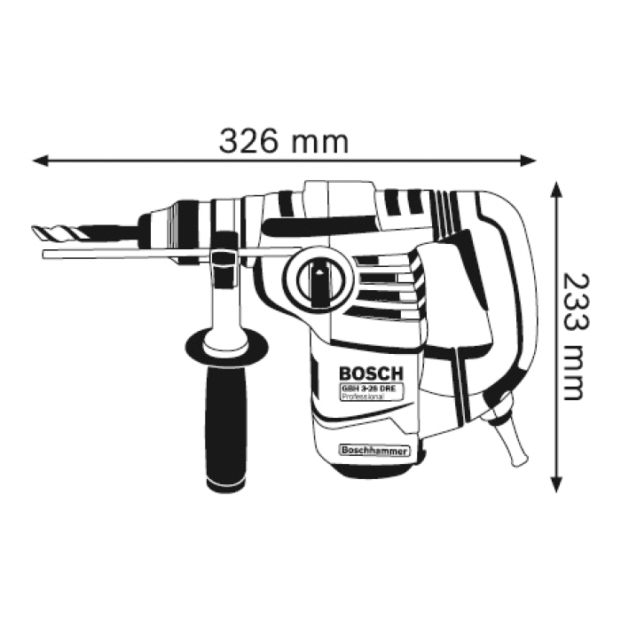 Перфоратор Bosch GBH 3-28 DRE Professional (061123A000)