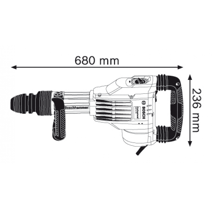 Відбійний молоток Bosch GSH 11 VC Professional (0611336000)