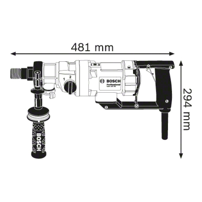Дрель алмазного сверления Bosch GDB 180 WE Professional