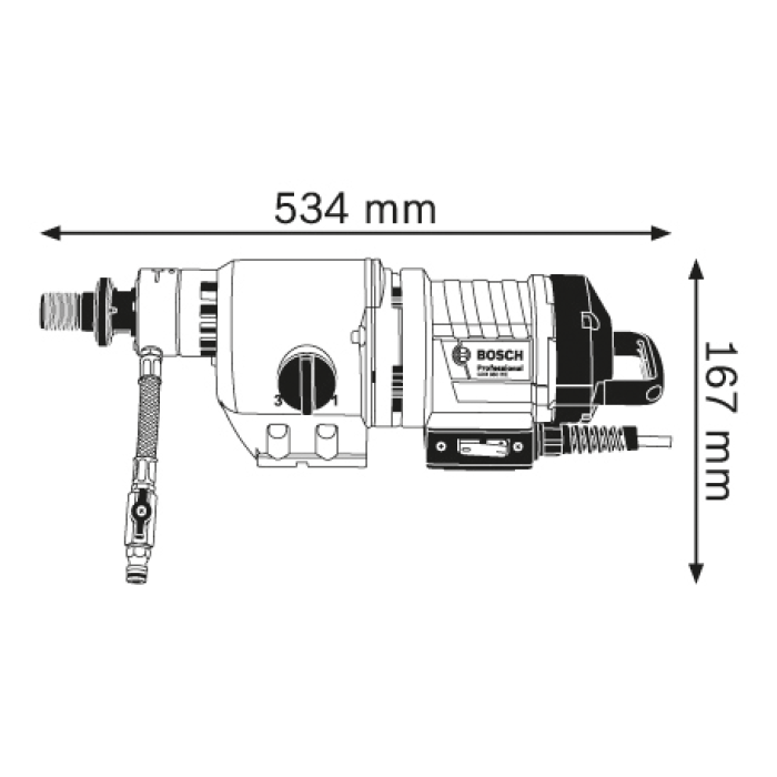 Дрель алмазного сверления Bosch GDB 350 WE Professional