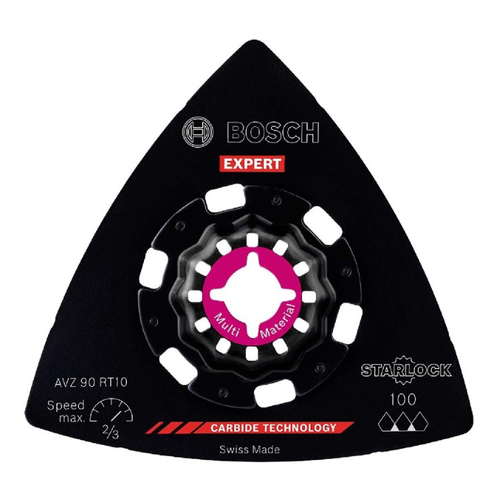 Шлифовальное полотно Bosch Expert Starlock Carbide Multimaterial AVZ90RT10, 90 мм (2608900043)