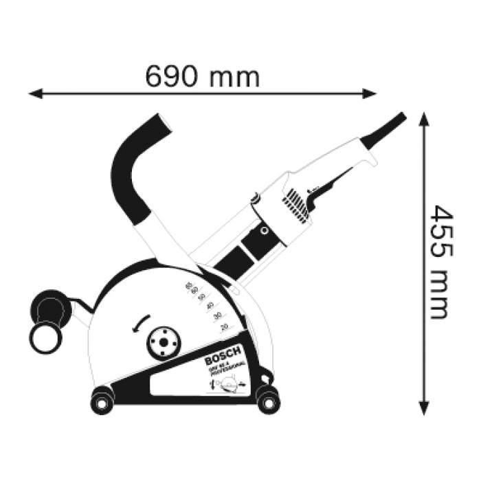 Штроборіз Bosch GNF 65 A Professional (0601368708)