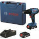 Акумуляторний ударний шуруповерт Bosch Professional GSB 183-LI з 2 акб GBA 18V 2 Ah та з/в GAL 18V-20, в кейсі (06019K9100)