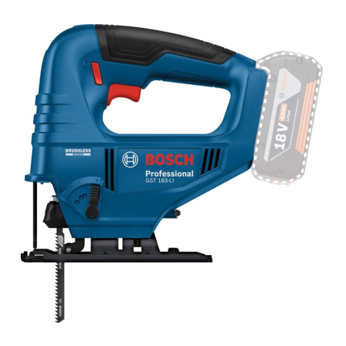 Акумуляторний безщітковий лобзик Bosch Professional GST 183-LI Solo C (06015B7020) (без АКБ та ЗУ)