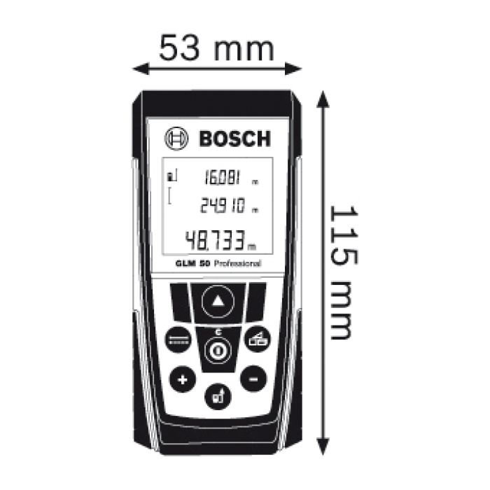 Лазерный дальномер Bosch GLM 50 Professional
