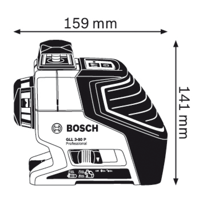 Нивелир лазерный Bosch GLL 3-80 P Professional (3601K63S00)