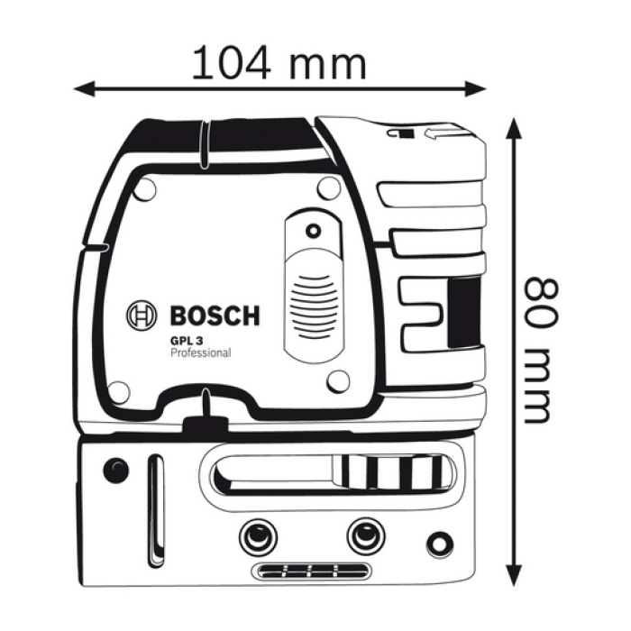Нивелир лазерный, точечный Bosch GPL 3 Professional
