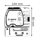 Нивелир лазерный, точечный Bosch GPL 3 Professional
