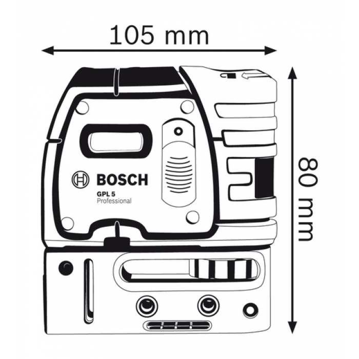 Нивелир лазерный, точечный Bosch GPL 5 Professional