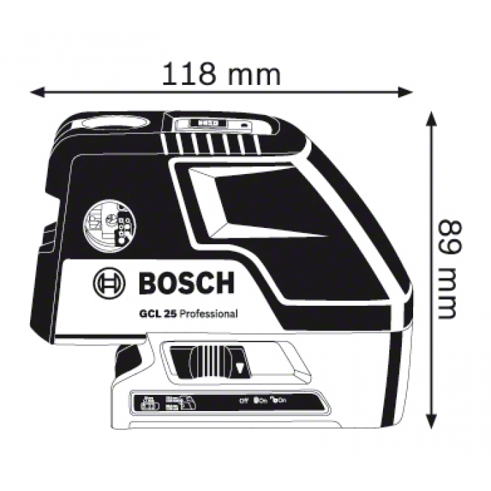 Нивелир лазерный, точечный Bosch GCL 25 BS 150 Professional