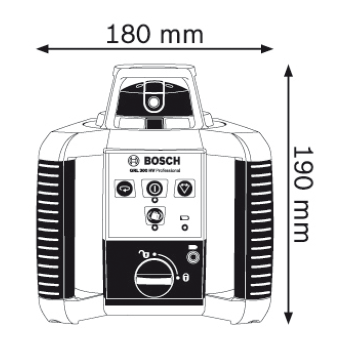 Ротационный лазерный нивелир Bosch GRL 300 HV Set  Professional
