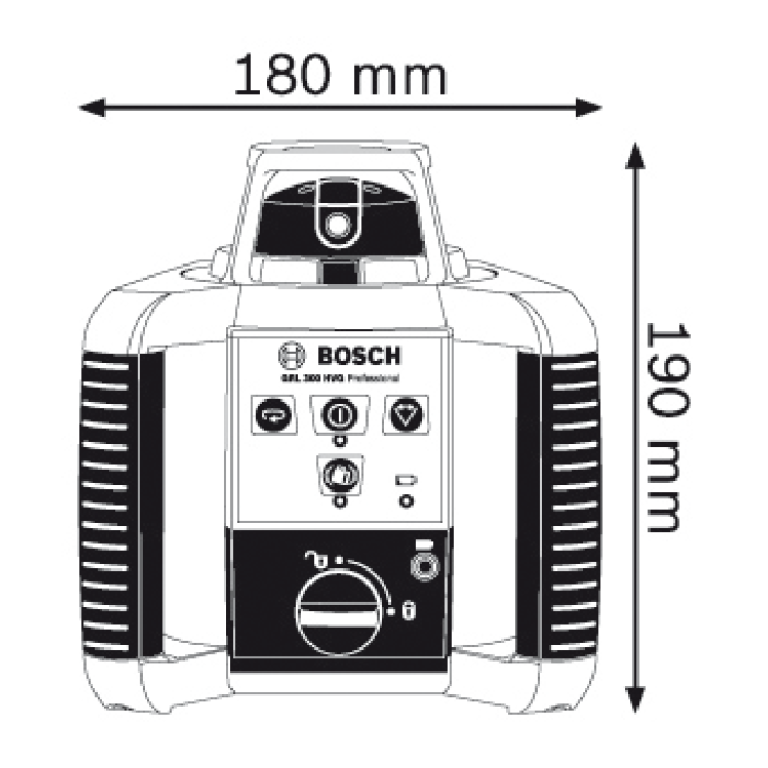 Ротационный лазерный нивелир Bosch GRL 300 HVG  Set Professional