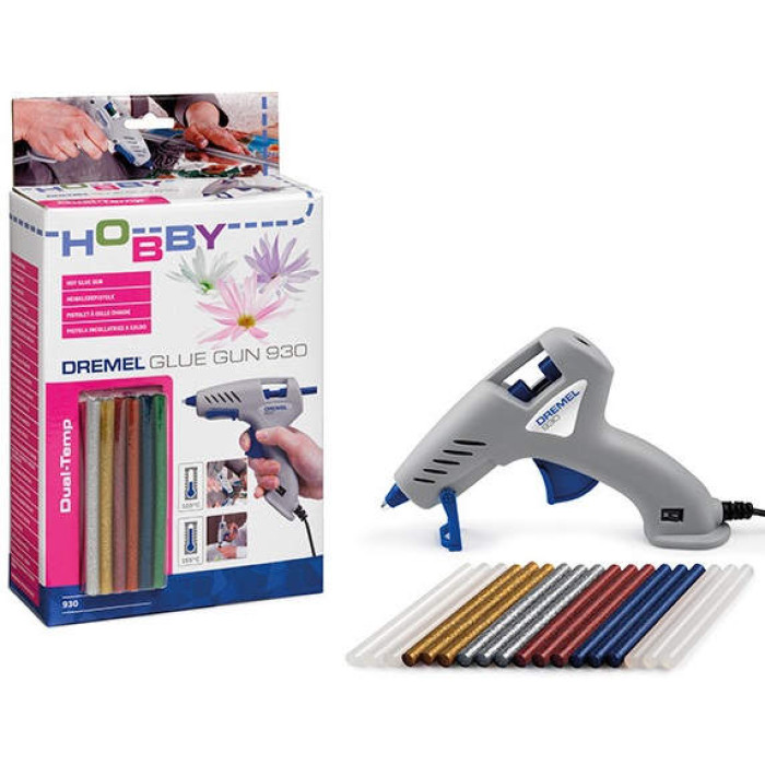 Клейовий пістолет Dremel 930 (930-18 HOBBY) (F0130930JC)