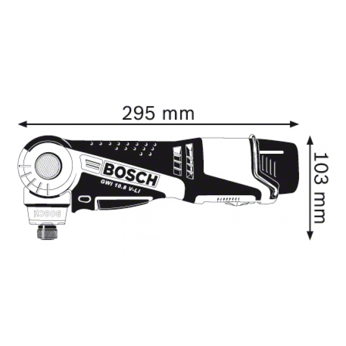 Кутовий акумуляторний шуруповерт Bosch GWI 10,8 V-LI Professional (0601360U08) (без АКБ і ЗУ)