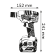 Акумуляторний ударний гайковерт Bosch GDS 18 V-LI Professional (каркас) (06019A1S0C)