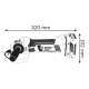 Акумуляторна кутова шліфувальна машина Bosch GWS 18-125 V-LI Professional (каркас) (060193A307)