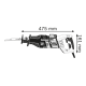 Ножівка Bosch GSA 1300 PCE Professional, 22 полотна (0615990EC6)