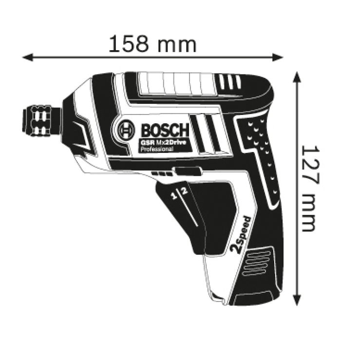 Акумуляторний шуруповерт Bosch GSR Mx2Drive Professional (06019A210)