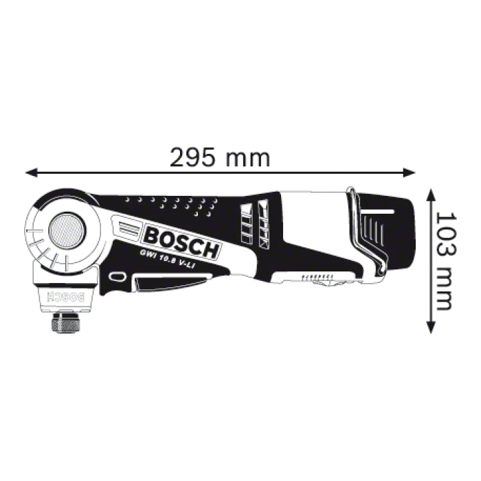 Аккумуляторный угловой шуруповерт Bosch GWI 10,8 V-LIProfessional (0601360U0D)