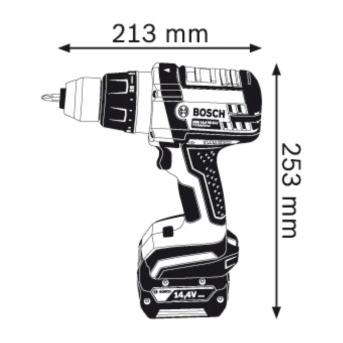 Акумуляторний шуруповерт Bosch GSR 14,4 VE-2-LI Professional (06019D9000)